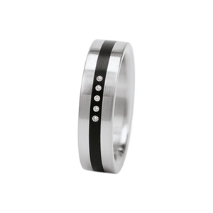 Zenubia Schmuck AG ➤ Ring - 011243 ➤ Edelstahl, Keramik / ➤ Xen ➤ online bei Zenubia in Winterthur kaufen ➤ sofort lieferbar