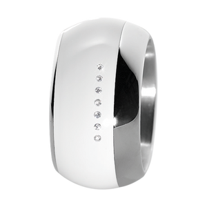 Zenubia Schmuck AG ➤ Ring - 011598 ➤ Edelstahl, Keramik / ➤ Xen ➤ online bei Zenubia in Winterthur kaufen ➤ sofort lieferbar