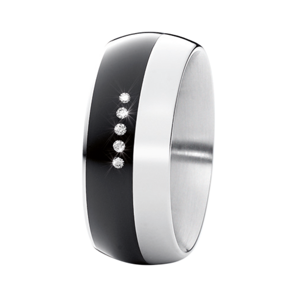 Zenubia Schmuck AG ➤ Ring - 011615 ➤ Edelstahl, Keramik / ➤ Xen ➤ online bei Zenubia in Winterthur kaufen ➤ sofort lieferbar