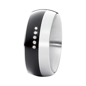 Zenubia Schmuck AG ➤ Ring - 011615 ➤ Edelstahl, Keramik / ➤ Xen ➤ online bei Zenubia in Winterthur kaufen ➤ sofort lieferbar