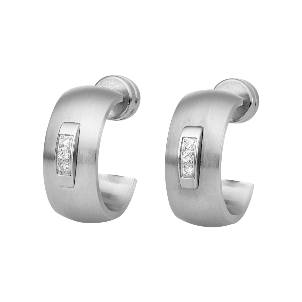 Zenubia Schmuck AG ➤ Creolen - 411034 ➤ Edelstahl / silber ➤ Xen ➤ online bei Zenubia in Winterthur kaufen ➤ sofort lieferbar