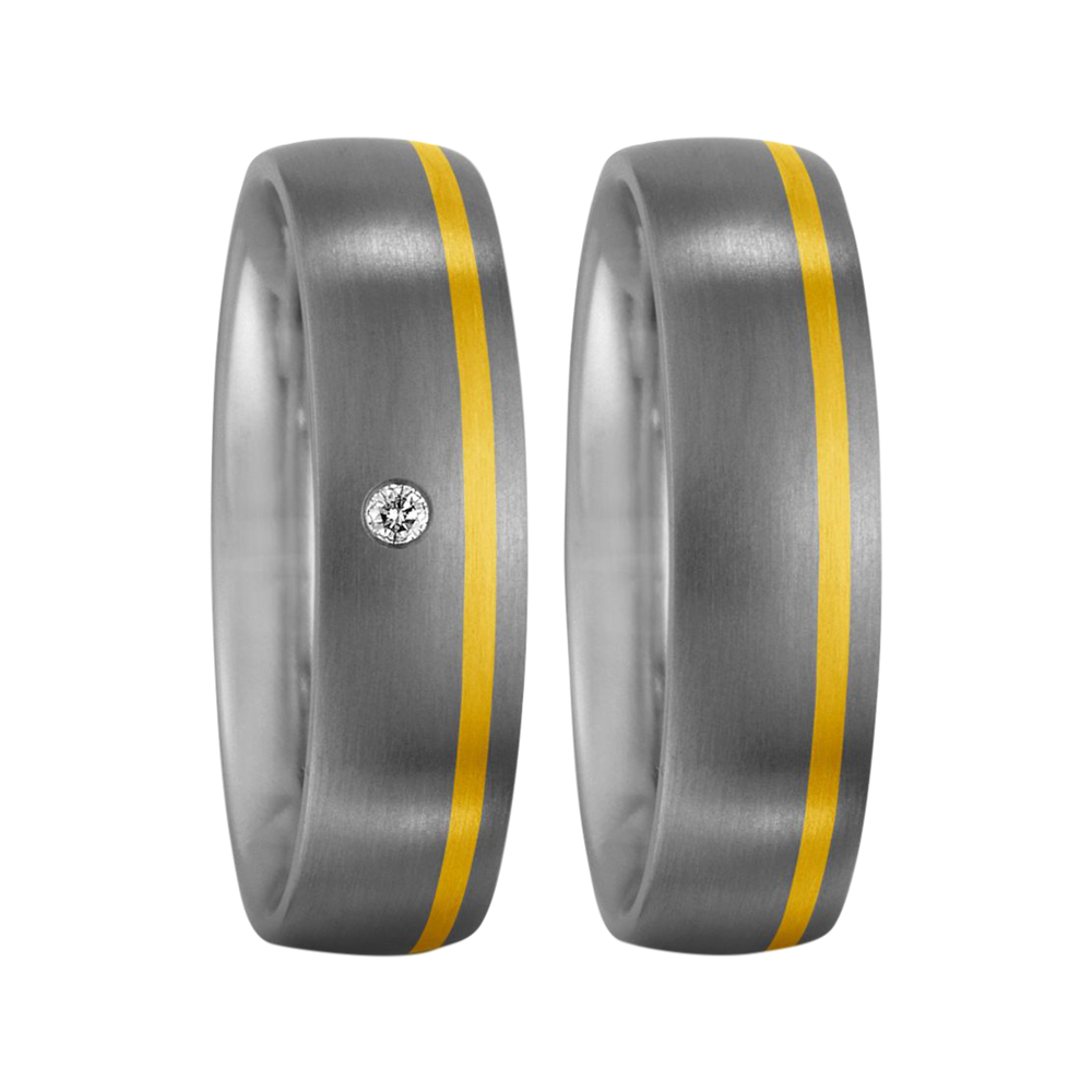 Zenubia Schmuck AG ➤ Titan, 750/18 K Gelbgold Ring ➤ Titan, Gelbgold / silber, gold ➤ Titanfactory ➤ online bei Zenubia in Winterthur kaufen ➤ sofort lieferbar