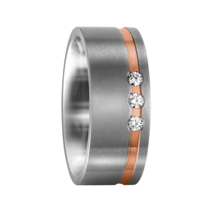 Zenubia Schmuck AG ➤ Titan, 750/18 K Rotgold Ring ➤ Titan, Rotgold / silber, rosé ➤ Titanfactory ➤ online bei Zenubia in Winterthur kaufen ➤ sofort lieferbar