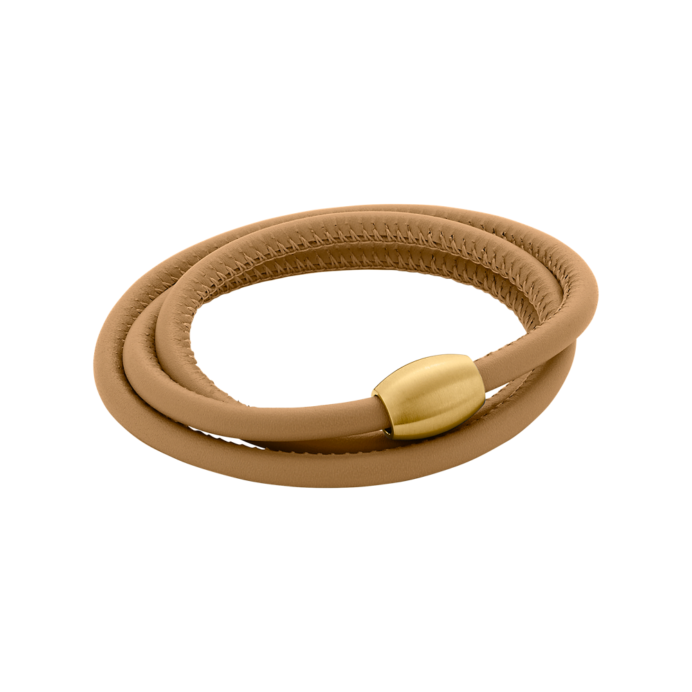 Zenubia Schmuck AG ➤ Armband - 51603441 ➤ Edelstahl gold beschichtet, Leder / ➤ Xen ➤ online bei Zenubia in Winterthur kaufen ➤ sofort lieferbar
