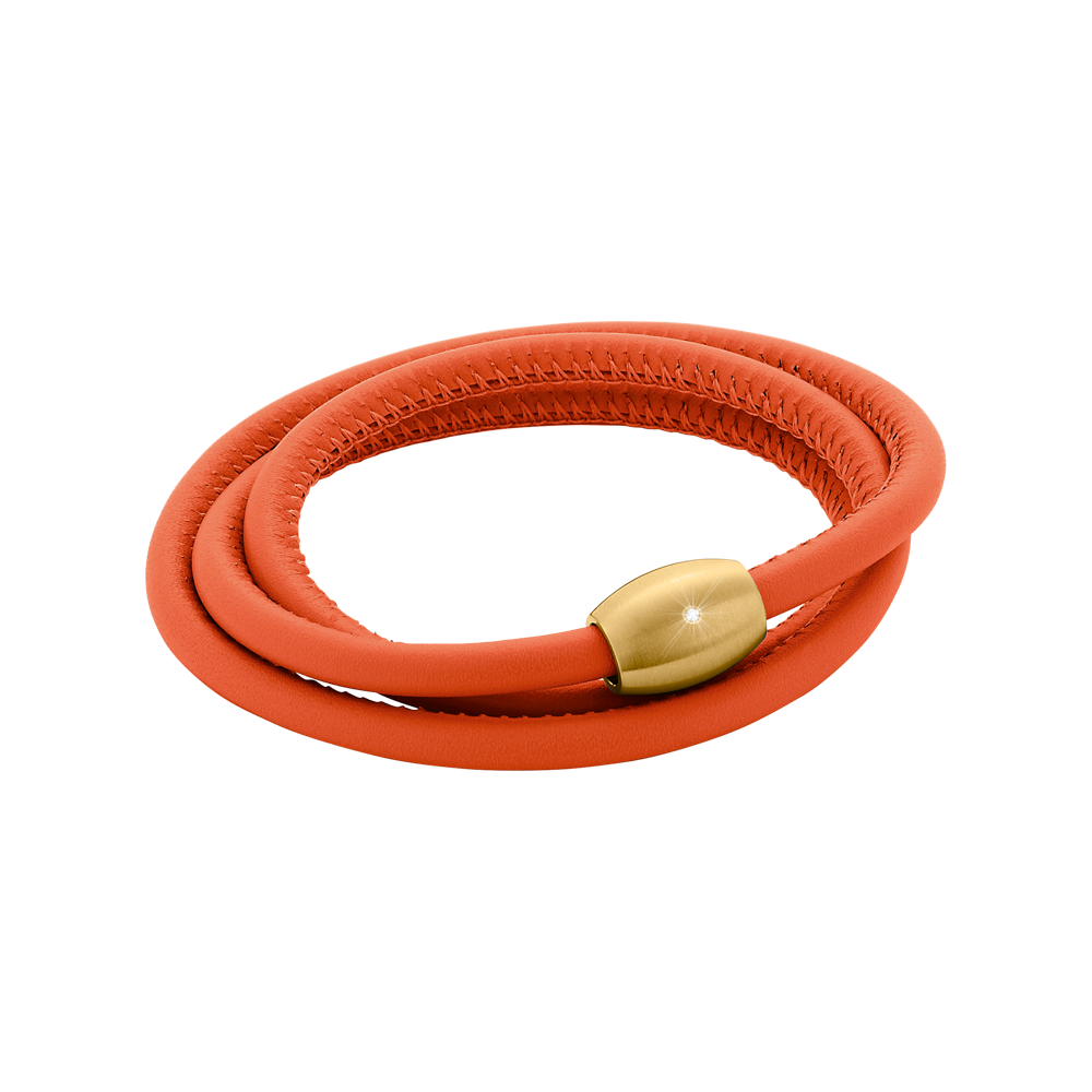 Zenubia Schmuck AG ➤ Armband - 51603537 ➤ Edelstahl gold beschichtet, Leder / ➤ Xen ➤ online bei Zenubia in Winterthur kaufen ➤ sofort lieferbar