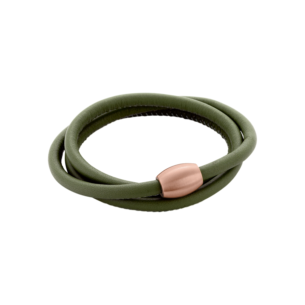 Zenubia Schmuck AG ➤ Armband - 51604127 ➤ Edelstahl rosé beschichtet, Leder / ➤ Xen ➤ online bei Zenubia in Winterthur kaufen ➤ sofort lieferbar