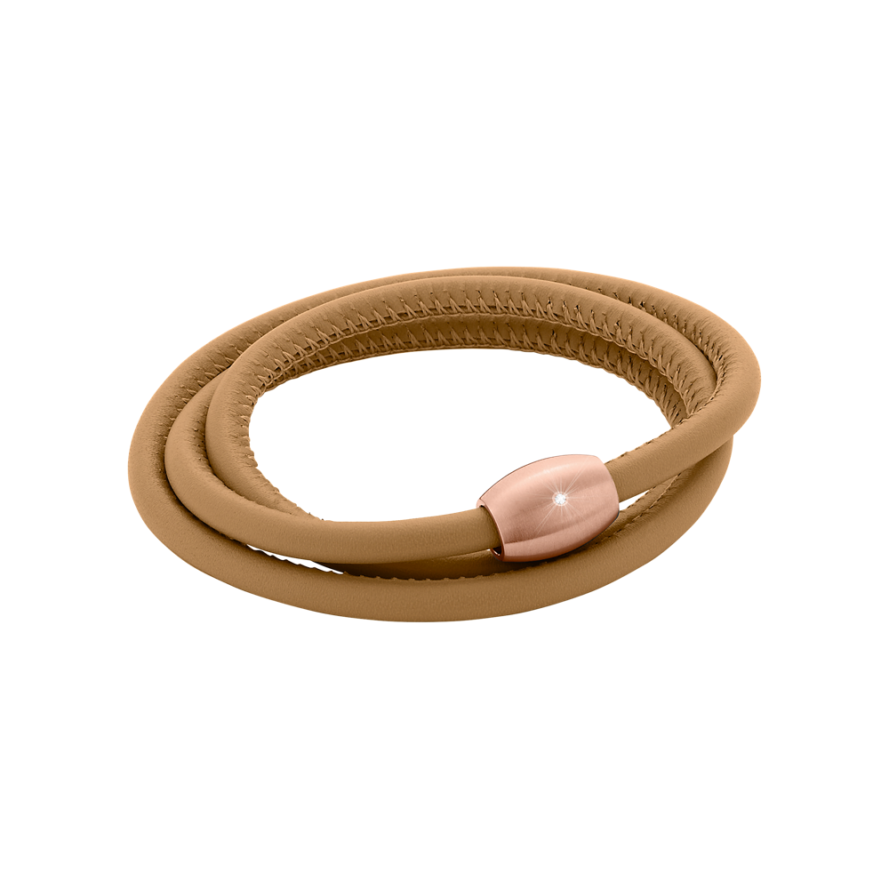 Zenubia Schmuck AG ➤ Armband - 51604241 ➤ Edelstahl rosé beschichtet, Leder / ➤ Xen ➤ online bei Zenubia in Winterthur kaufen ➤ sofort lieferbar