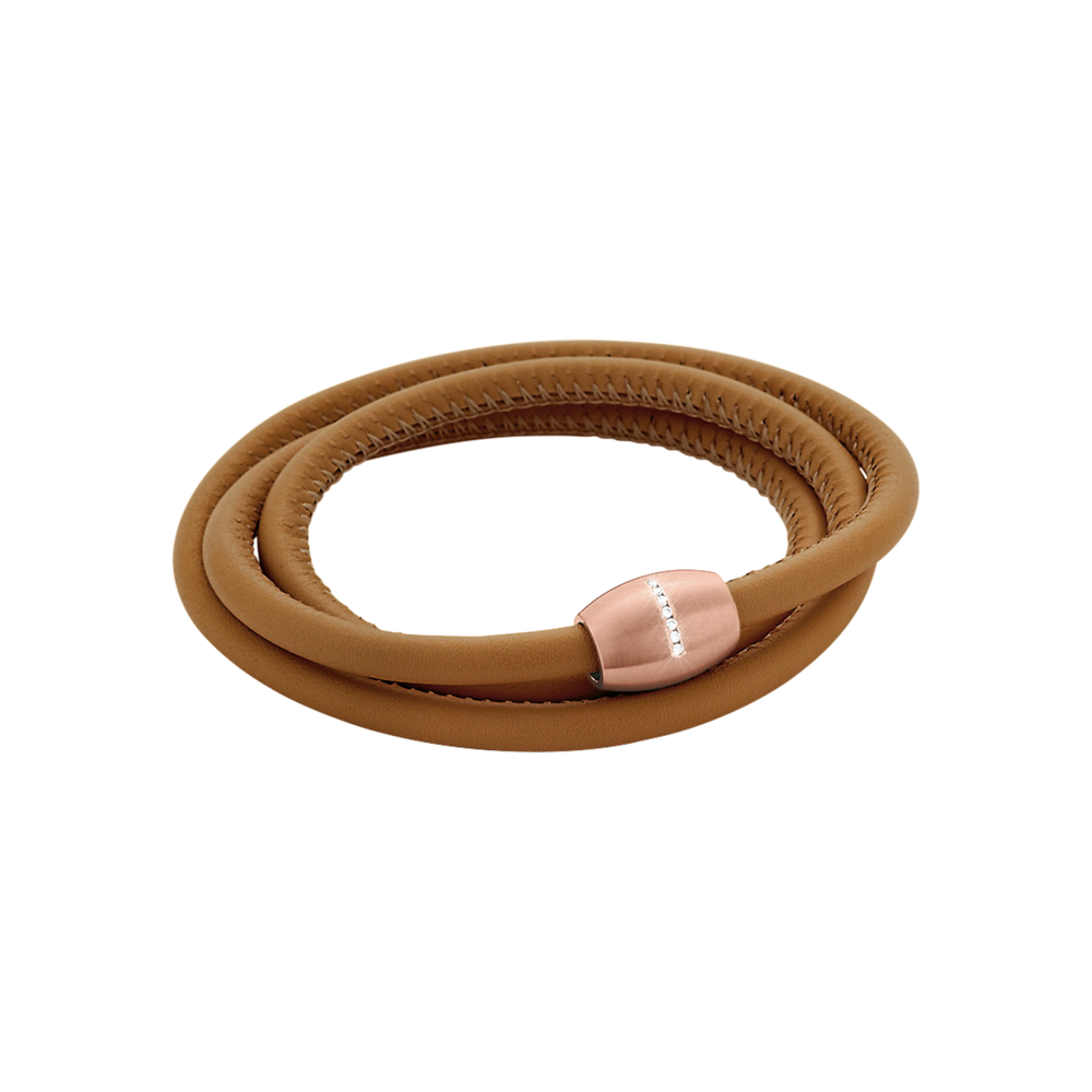 Zenubia Schmuck AG ➤ Armband - 51604326 ➤ Edelstahl rosé beschichtet, Leder / ➤ Xen ➤ online bei Zenubia in Winterthur kaufen ➤ sofort lieferbar