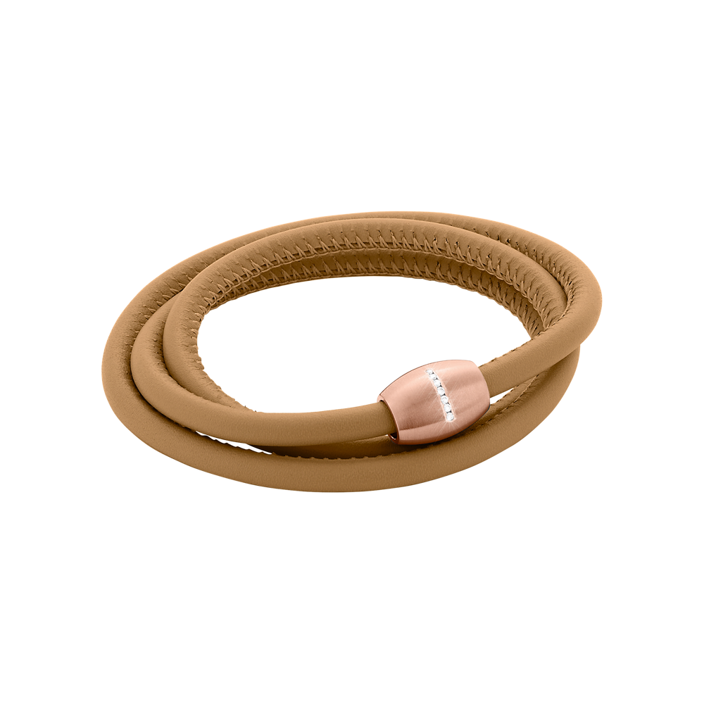 Zenubia Schmuck AG ➤ Armband - 51604341 ➤ Edelstahl rosé beschichtet, Leder / ➤ Xen ➤ online bei Zenubia in Winterthur kaufen ➤ sofort lieferbar