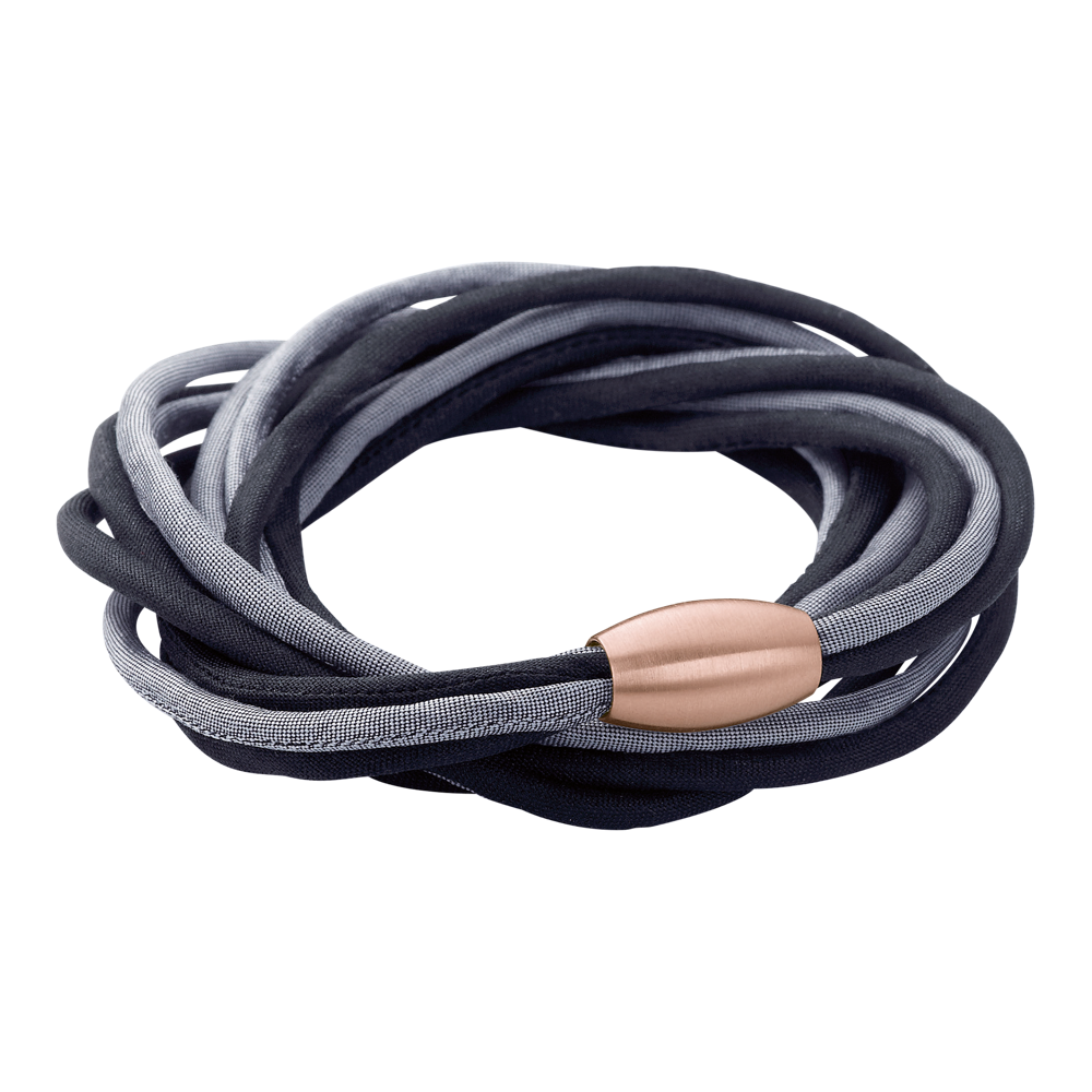 Zenubia Schmuck AG ➤ Armband - 516059 ➤ Edelstahl rosé beschichtet, Seide / ➤ Xen ➤ online bei Zenubia in Winterthur kaufen ➤ sofort lieferbar