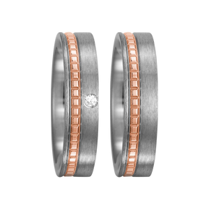 Zenubia Schmuck AG ➤ Titan, 750/18 K Rotgold Ring ➤ Titan, Rotgold / silber, rosé ➤ Titanfactory ➤ online bei Zenubia in Winterthur kaufen ➤ sofort lieferbar
