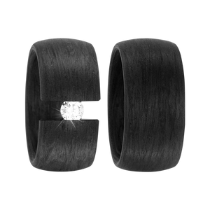 Zenubia Schmuck AG ➤ Trauringe aus Carbon mit 0,25 Karat Brillant ➤ Carbon / schwarz ➤ Titanfactory ➤ online bei Zenubia in Winterthur kaufen ➤ sofort lieferbar