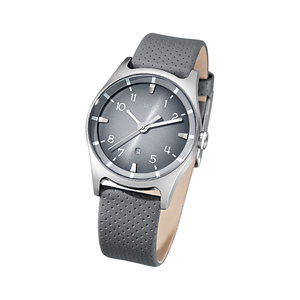 Zenubia Schmuck AG ➤ Armbanduhr - XQ0206 ➤ Edelstahl, Leder / silber, grau ➤ Xen ➤ online bei Zenubia in Winterthur kaufen ➤ sofort lieferbar