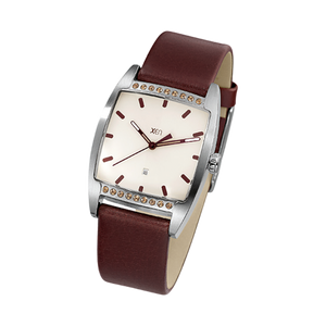 Zenubia Schmuck AG ➤ Armbanduhr - XQ0234 ➤ Edelstahl, Leder / silber, braun ➤ Xen ➤ online bei Zenubia in Winterthur kaufen ➤ sofort lieferbar