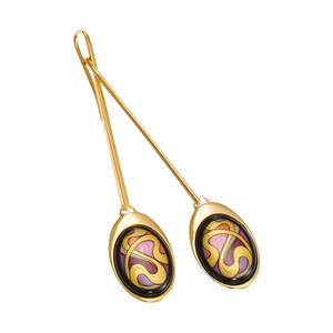 Zenubia Schmuck AG ➤ Ohrringe Waterdrops »AM 492WD/202« ➤ 999er Gold-Dekor, Feueremail / gold ➤ Frey Wille ➤ online bei Zenubia in Winterthur kaufen ➤ sofort lieferbar