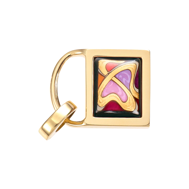 Zenubia Schmuck AG ➤ Charm Victoria's Bag »AM 493VB1/332« ➤ 999er Gold-Dekor, Feueremail / gold ➤ Frey Wille ➤ online bei Zenubia in Winterthur kaufen ➤ sofort lieferbar