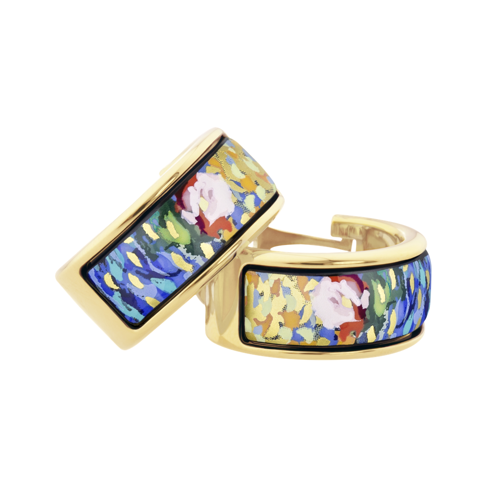 Zenubia Schmuck AG ➤ Ohrringe Mini-Creolen »CM 492XX/7711« ➤ 999er Gold-Dekor, Feueremail / gold ➤ Frey Wille ➤ online bei Zenubia in Winterthur kaufen ➤ sofort lieferbar