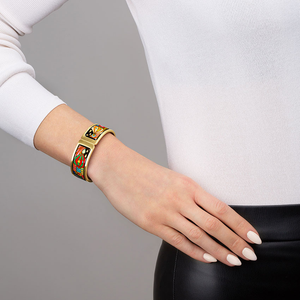 Zenubia Schmuck AG ➤ Klappreif Regina »HW 469/10« ➤ 999er Gold-Dekor, Feueremail / gold ➤ Frey Wille ➤ online bei Zenubia in Winterthur kaufen ➤ sofort lieferbar