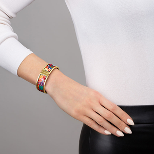 Zenubia Schmuck AG ➤ Klappreif Regina »HW 469/11« ➤ 999er Gold-Dekor, Feueremail / gold ➤ Frey Wille ➤ online bei Zenubia in Winterthur kaufen ➤ sofort lieferbar