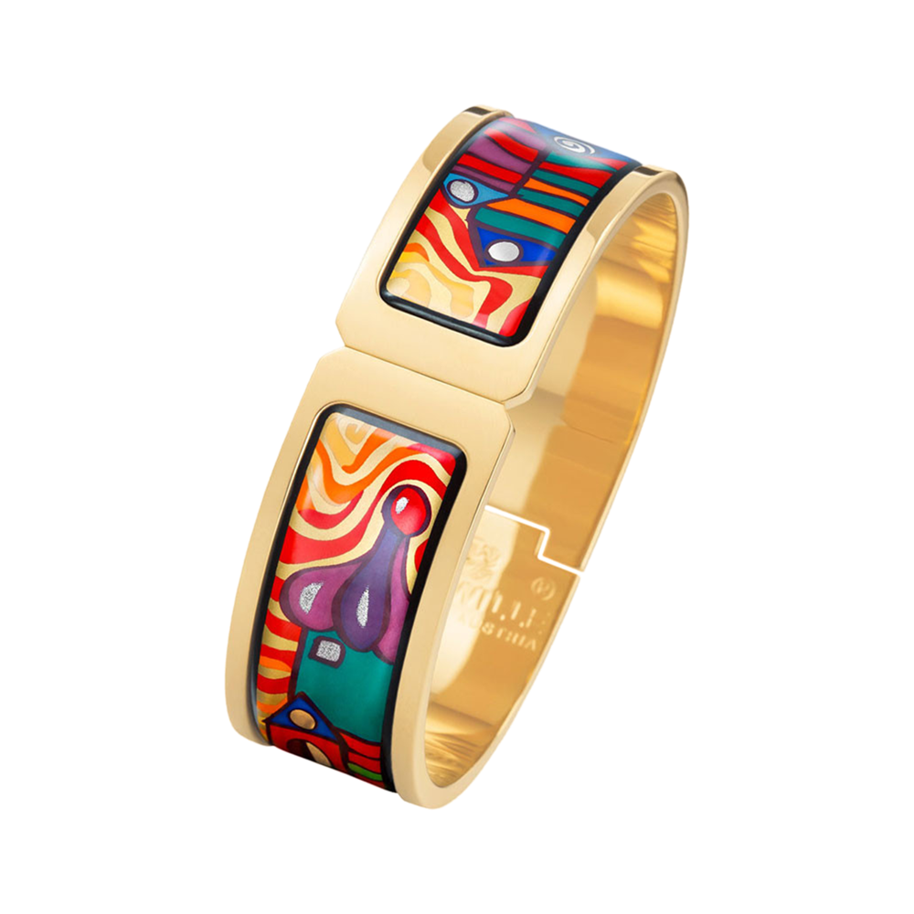 Zenubia Schmuck AG ➤ Klappreif Regina »HW 469/11« ➤ 999er Gold-Dekor, Feueremail / gold ➤ Frey Wille ➤ online bei Zenubia in Winterthur kaufen ➤ sofort lieferbar