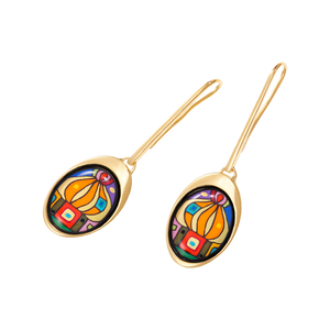 Zenubia Schmuck AG ➤ Ohrringe Waterdrops »HW 492WD1/2010« ➤ 999er Gold-Dekor, Feueremail / gold ➤ Frey Wille ➤ online bei Zenubia in Winterthur kaufen ➤ sofort lieferbar
