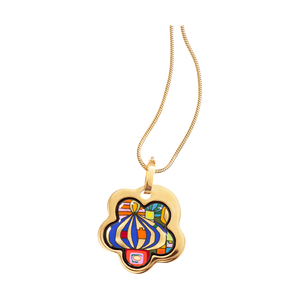 Zenubia Schmuck AG ➤ Anhänger Blume »HW 493F/3710« ➤ 999er Gold-Dekor, Feueremail / gold ➤ Frey Wille ➤ online bei Zenubia in Winterthur kaufen ➤ sofort lieferbar