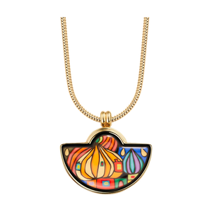 Zenubia Schmuck AG ➤ Anhänger Kleiner Halbmond »HW 493S/3210« ➤ 999er Gold-Dekor, Feueremail / gold ➤ Frey Wille ➤ online bei Zenubia in Winterthur kaufen ➤ sofort lieferbar