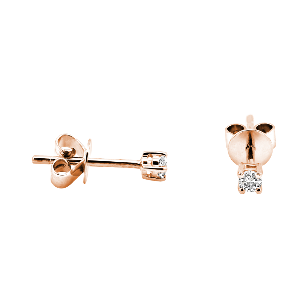 Zenubia Schmuck AG ➤ Diamant Ohrstecker »OS-01« ➤ Gelbgold, Weissgold, Roségold / gold, silber, rosé ➤ Zenubia ➤ online bei Zenubia in Winterthur kaufen ➤ sofort lieferbar