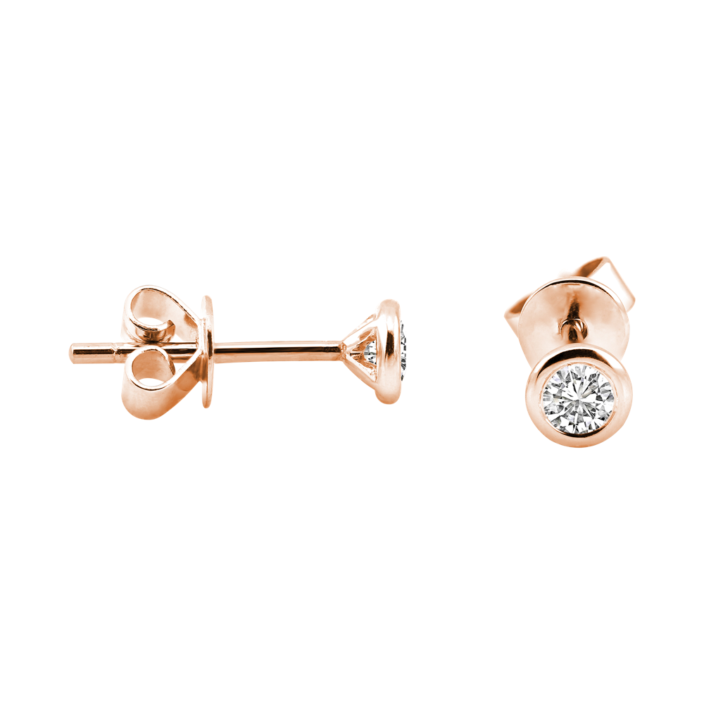 Zenubia Schmuck AG ➤ Diamant Ohrstecker »OS-03« ➤ Gelbgold, Weissgold, Roségold / gold, silber, rosé ➤ Zenubia ➤ online bei Zenubia in Winterthur kaufen ➤ sofort lieferbar