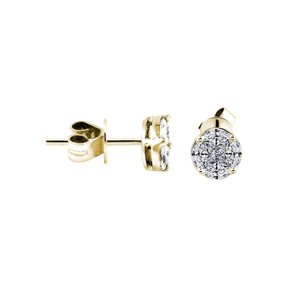 Zenubia Schmuck AG ➤ Diamant Ohrstecker »OS-06« ➤ Gelbgold, Weissgold, Roségold / gold, silber, rosé ➤ Zenubia ➤ online bei Zenubia in Winterthur kaufen ➤ sofort lieferbar