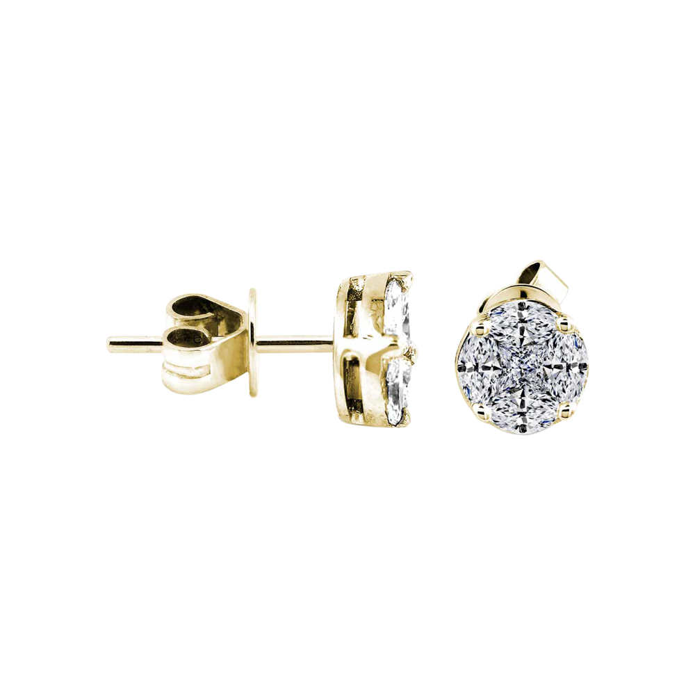Zenubia Schmuck AG ➤ Diamant Ohrstecker »OS-06« ➤ Gelbgold, Weissgold, Roségold / gold, silber, rosé ➤ Zenubia ➤ online bei Zenubia in Winterthur kaufen ➤ sofort lieferbar