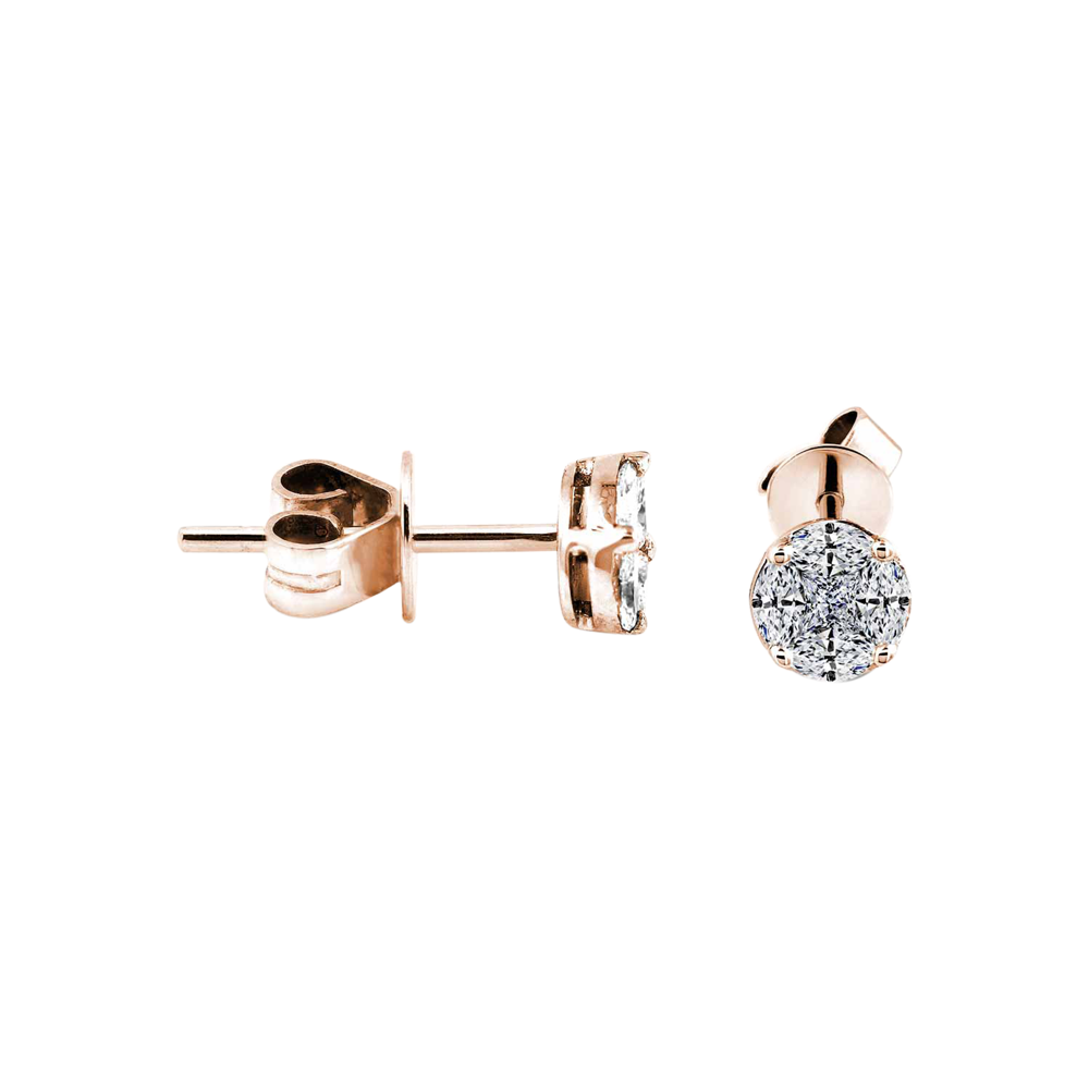 Zenubia Schmuck AG ➤ Diamant Ohrstecker »OS-06« ➤ Gelbgold, Weissgold, Roségold / gold, silber, rosé ➤ Zenubia ➤ online bei Zenubia in Winterthur kaufen ➤ sofort lieferbar