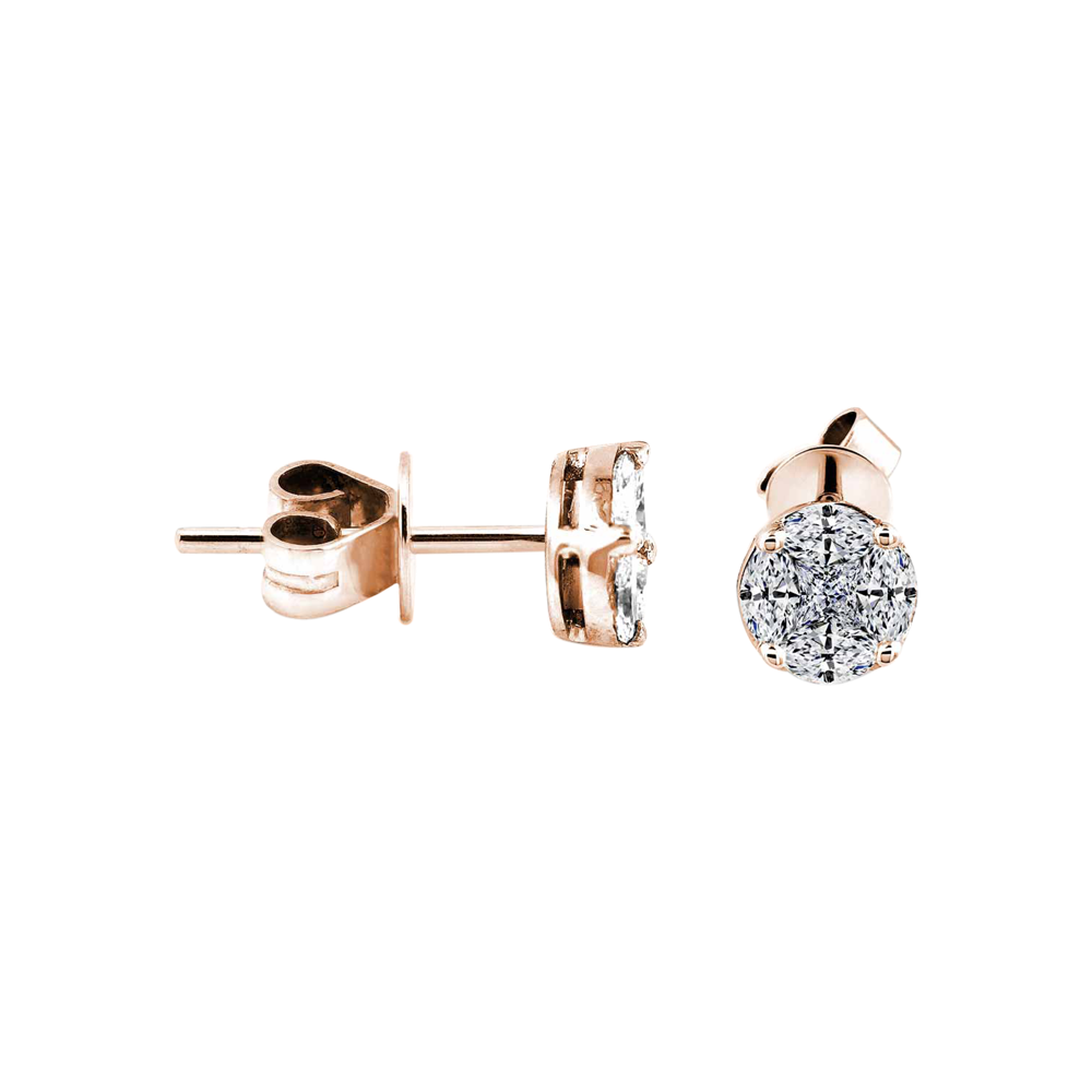 Zenubia Schmuck AG ➤ Diamant Ohrstecker »OS-06« ➤ Gelbgold, Weissgold, Roségold / gold, silber, rosé ➤ Zenubia ➤ online bei Zenubia in Winterthur kaufen ➤ sofort lieferbar