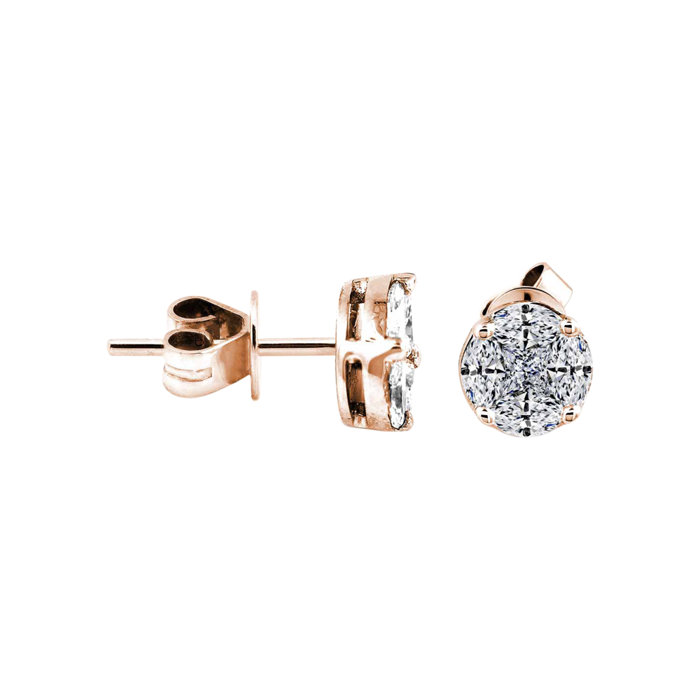 Zenubia Schmuck AG ➤ Diamant Ohrstecker »OS-06« ➤ Gelbgold, Weissgold, Roségold / gold, silber, rosé ➤ Zenubia ➤ online bei Zenubia in Winterthur kaufen ➤ sofort lieferbar