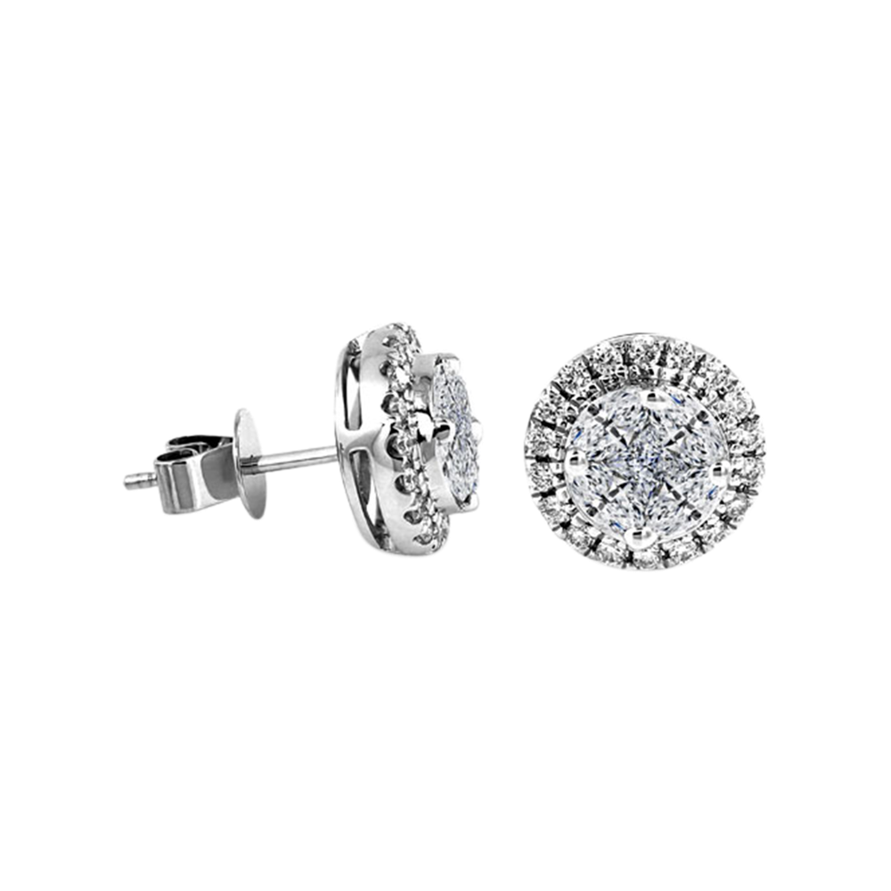 Zenubia Schmuck AG ➤ Diamant Ohrstecker »OS-07« ➤ Gelbgold, Weissgold, Roségold / gold, silber, rosé ➤ Zenubia ➤ online bei Zenubia in Winterthur kaufen ➤ sofort lieferbar