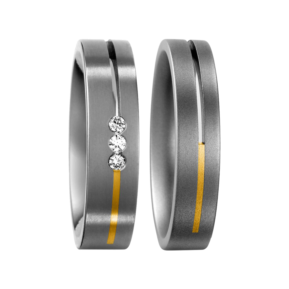 Zenubia Schmuck AG ➤ Titan, 750/18 K Gelbgold Ring ➤ Titan / silber, gold ➤ Titanfactory ➤ online bei Zenubia in Winterthur kaufen ➤ sofort lieferbar