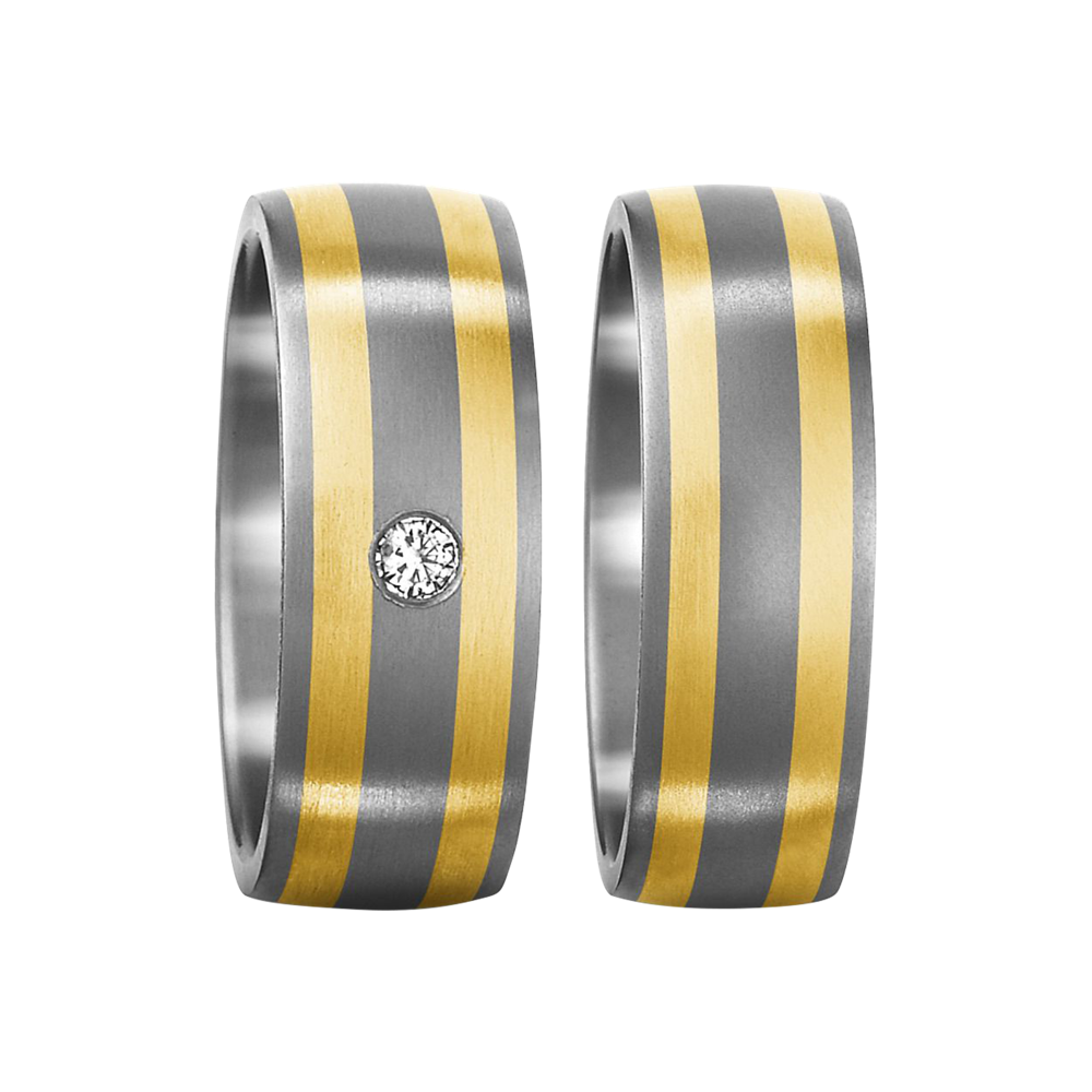 Zenubia Schmuck AG ➤ Titan, 750/18 K Gelbgold Ring ➤ Titan / silber, gold ➤ Titanfactory ➤ online bei Zenubia in Winterthur kaufen ➤ sofort lieferbar