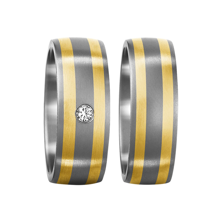 Zenubia Schmuck AG ➤ Titan, 750/18 K Gelbgold Ring ➤ Titan / silber, gold ➤ Titanfactory ➤ online bei Zenubia in Winterthur kaufen ➤ sofort lieferbar