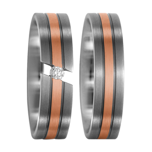 Zenubia Schmuck AG ➤ Titan, 750/18 K Rotgold Ring ➤ Titan, Rotgold / silber, rosé ➤ Titanfactory ➤ online bei Zenubia in Winterthur kaufen ➤ sofort lieferbar