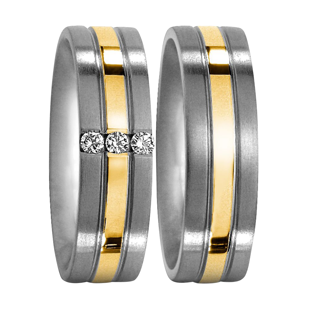 Zenubia Schmuck AG ➤ Titan, 750/18 K Gelbgold Ring ➤ Titan / silber, gold ➤ Titanfactory ➤ online bei Zenubia in Winterthur kaufen ➤ sofort lieferbar