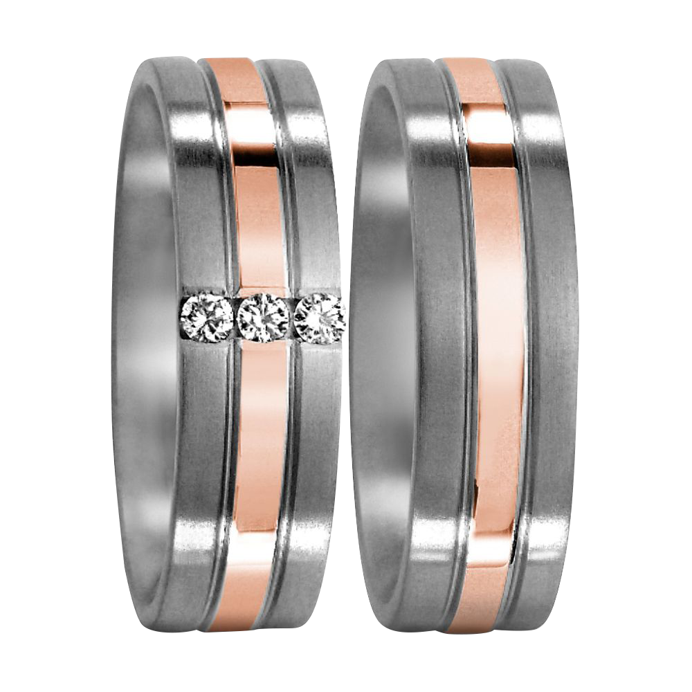 Zenubia Schmuck AG ➤ Titan, 750/18 K Rotgold Ring ➤ Titan, Rotgold / silber, rosé ➤ Titanfactory ➤ online bei Zenubia in Winterthur kaufen ➤ sofort lieferbar