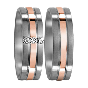 Zenubia Schmuck AG ➤ Titan, 750/18 K Rotgold Ring ➤ Titan, Rotgold / silber, rosé ➤ Titanfactory ➤ online bei Zenubia in Winterthur kaufen ➤ sofort lieferbar