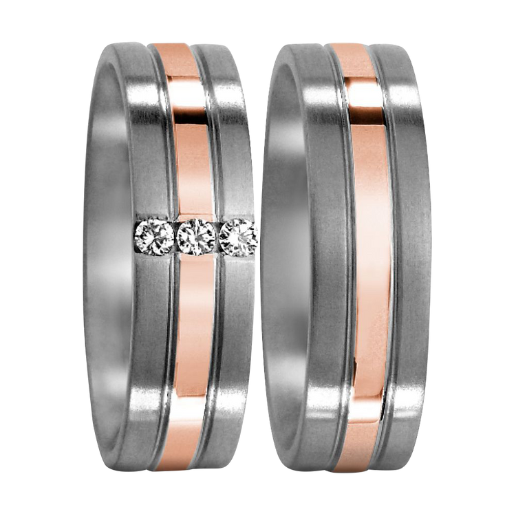 Zenubia Schmuck AG ➤ Titan, 750/18 K Rotgold Ring ➤ Titan, Rotgold / silber, rosé ➤ Titanfactory ➤ online bei Zenubia in Winterthur kaufen ➤ sofort lieferbar