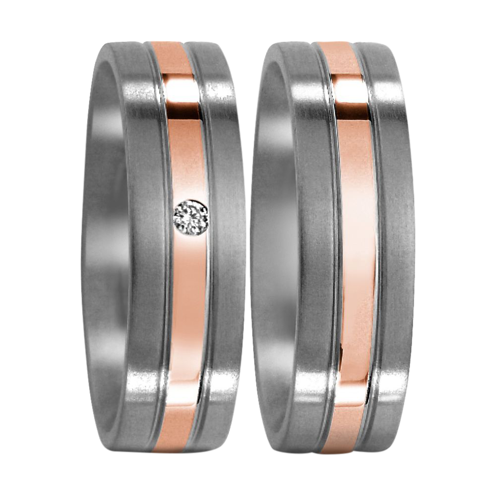 Zenubia Schmuck AG ➤ Titan, 750/18 K Rotgold Ring ➤ Titan, Rotgold / silber, rosé ➤ Titanfactory ➤ online bei Zenubia in Winterthur kaufen ➤ sofort lieferbar