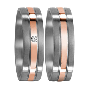 Zenubia Schmuck AG ➤ Titan, 750/18 K Rotgold Ring ➤ Titan, Rotgold / silber, rosé ➤ Titanfactory ➤ online bei Zenubia in Winterthur kaufen ➤ sofort lieferbar