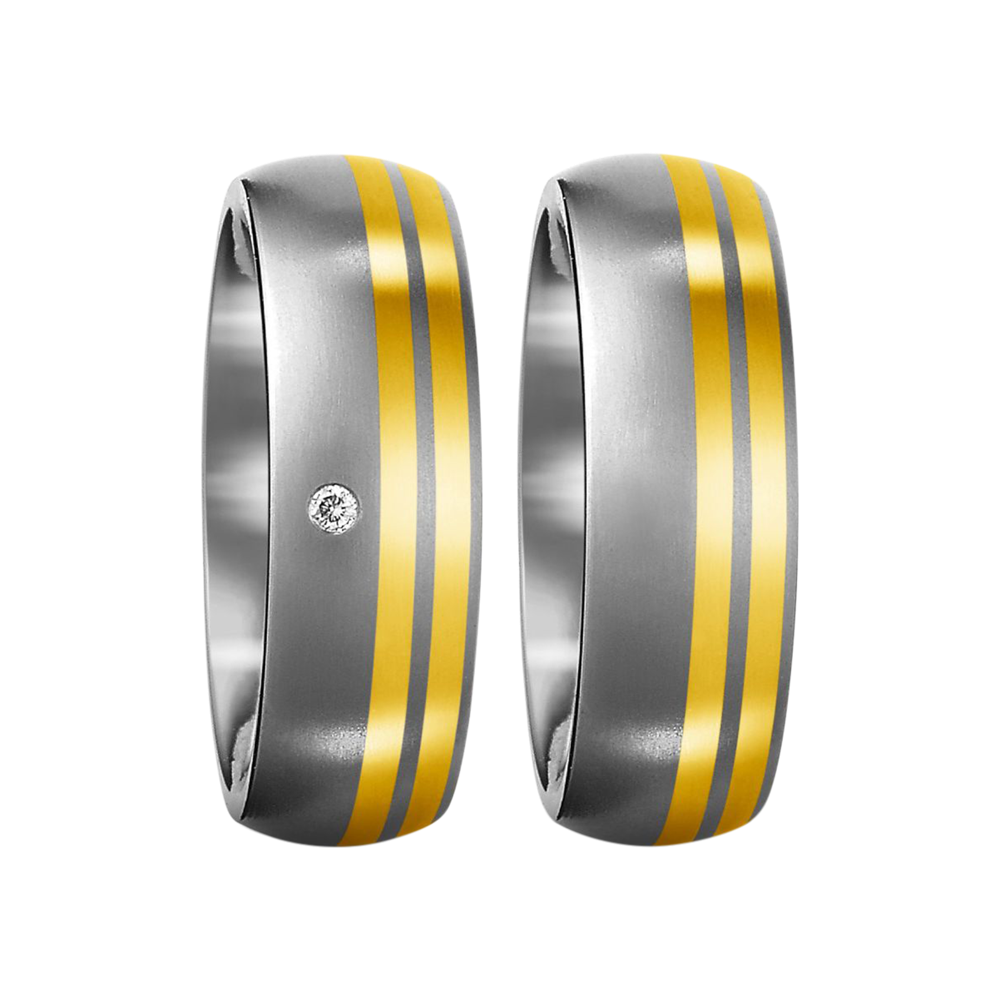 Zenubia Schmuck AG ➤ Titan, 750/18 K Gelbgold Ring ➤ Titan, Gelbgold / silber, gold ➤ Titanfactory ➤ online bei Zenubia in Winterthur kaufen ➤ sofort lieferbar