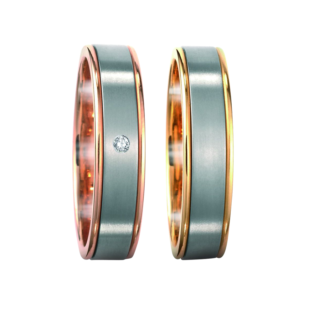 Zenubia Schmuck AG ➤ Titan, 750/18 K Rotgold Ring ➤ Titan, Rotgold / silber, rosé ➤ Titanfactory ➤ online bei Zenubia in Winterthur kaufen ➤ sofort lieferbar