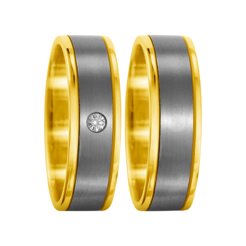 Zenubia Schmuck AG ➤ Titan, 750/18 K Gelbgold Ring ➤ Titan, Gelbgold / silber, gold ➤ Titanfactory ➤ online bei Zenubia in Winterthur kaufen ➤ sofort lieferbar