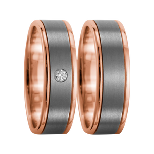 Zenubia Schmuck AG ➤ 750/18 K Rotgold, Titan Ring ➤ Titan, Rotgold / silber, rosé ➤ Titanfactory ➤ online bei Zenubia in Winterthur kaufen ➤ sofort lieferbar