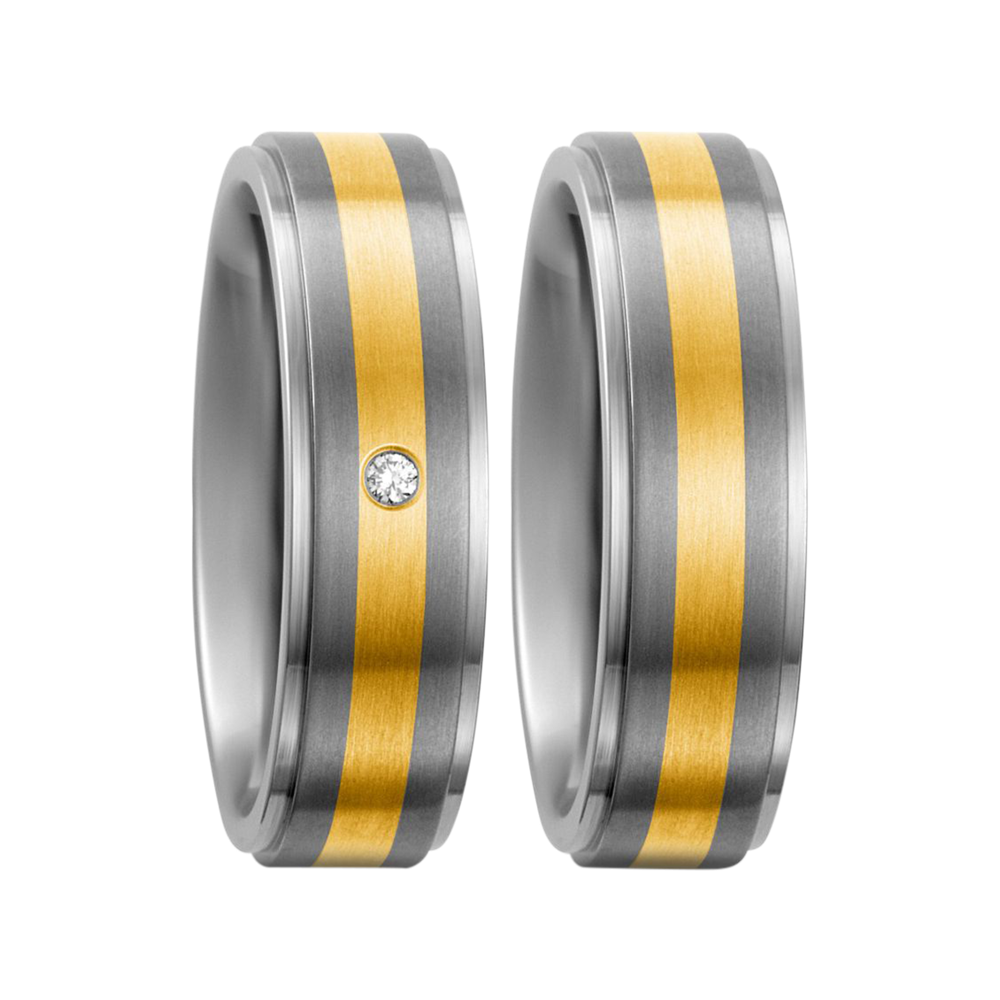 Zenubia Schmuck AG ➤ Titan, 750/18 K Gelbgold Ring ➤ Titan, Gelbgold / silber, gold ➤ Titanfactory ➤ online bei Zenubia in Winterthur kaufen ➤ sofort lieferbar